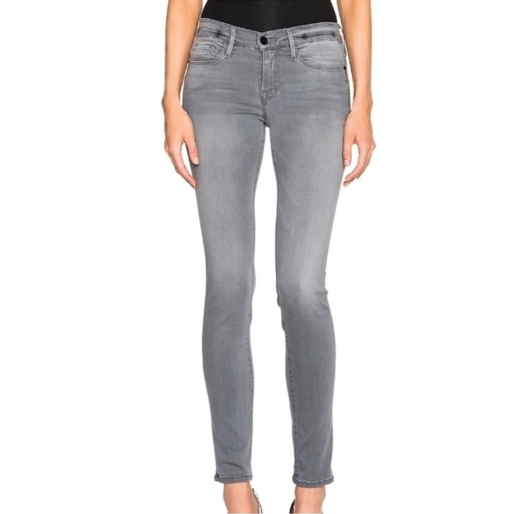 Frame Denim Gray Le Skinny de Jeanne Jeans Size 26